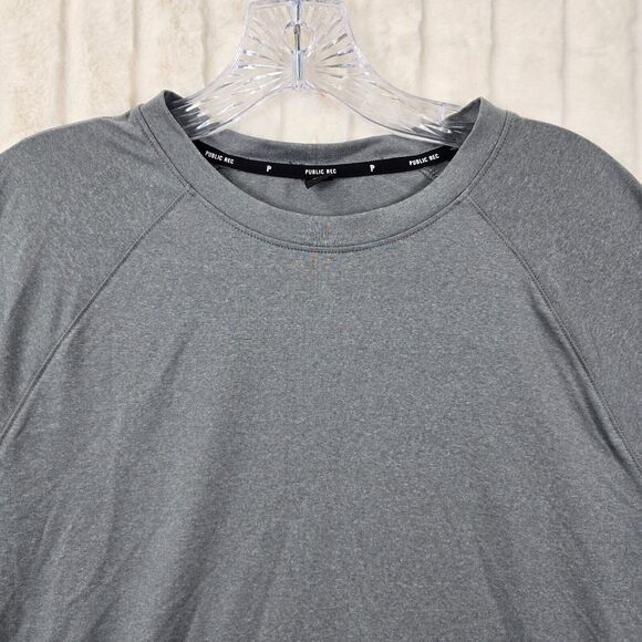 Public Rec Men’s Gray Go-To Crew Long Sleeve T-Shirt Size L - Picture 2 of 10